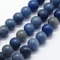 Natural Blue Aventurine Beads Strands US-G-I199-24-10mm