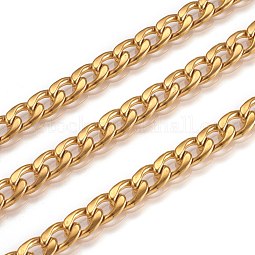 Vacuum Plating 304 Stainless Steel Cuban Link Chains US-CHS-G010-02G