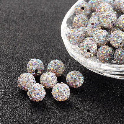 Pave Disco Ball Beads US-RB-S605-14-1