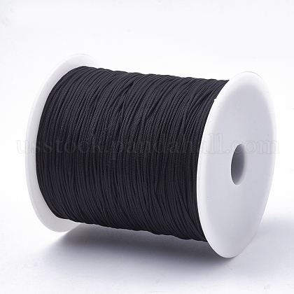 1mm Chinese Knot Macrame Rattail Jewelry Thread Round Nylon Cords US-NWIR-S003-02-1