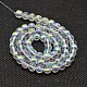 Imitate Austrian Crystal Electroplate Glass Round Bead Strands US-GLAA-F030-4mm-B01-2