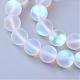 Synthetic Moonstone Beads Strands US-G-R375-6mm-A13-1