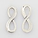 Antique Silver Infinity Alloy Charms Pendants for Jewellery Making US-X-TIBEP-A18547-AS-FF-1