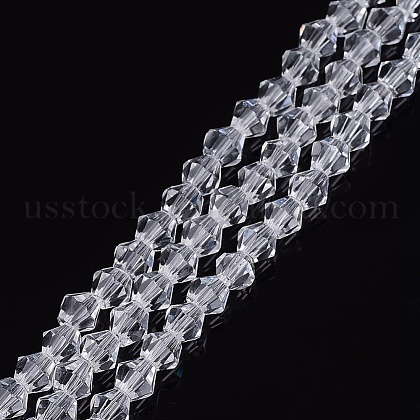 Imitation Austrian Crystal 5301 Bicone Beads US-GLAA-S026-07-1