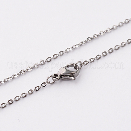 304 Stainless Steel Cable Chain Necklaces US-STAS-O056-12-1