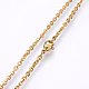 304 Stainless Steel Cable Chains Necklaces US-NJEW-F226-04G-04-2