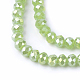 Electroplate Glass Beads Strands US-GLAA-F001-4x3mm-MAB-3