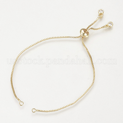 Brass Slider Bracelets Making US-MAK-R025-02G-1