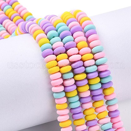 Handmade Polymer Clay Beads Strands US-CLAY-N008-008M-1