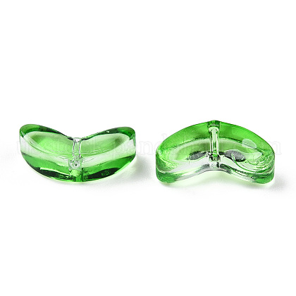 Spray Painted Transparent Glass Beads&nbsp;US-GLAA-T022-27A-3