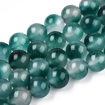 Two Tone Natural Jade Bead Strands US-G-R165-8mm-05-1