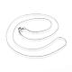 Classic Plain 304 Stainless Steel Mens Womens Snake Chain Necklaces US-NJEW-A288D-1.2B-P-2