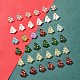 6Pcs Handmade Bumpy Glass Beads Strands&nbsp;US-LAMP-FS0001-16C-5
