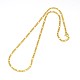 304 Stainless Steel Figaro Chain Necklace Making US-STAS-A028-N022G-1