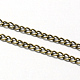 Vintage Iron Twisted Chain Necklace Making for Pocket Watches Design US-CH-R062-AB-3