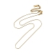 Ion Plating(IP) 304 Stainless Steel Coreana Chain Necklace for Women US-NJEW-G097-03G-1