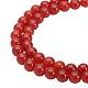 Round Natural Carnelian Beads Strands US-G-PH0013-8mm-1