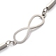 304 Stainless Steel Link Bracelets US-STAS-F025-11-2