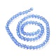 Electroplate Glass Beads Strands US-EGLA-A034-T6mm-L04-2