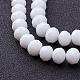 Imitation Jade Faceted Glass Beads Strands US-GM8MMY-78-2