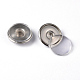 Snap Button Making Brass Snap Buttons with Clear Glass Cabochons US-BUTT-MSMC002-08-3