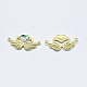Eco-Friendly Brass Micro Pave Cubic Zirconia Links US-RB-I078-40-NR-3
