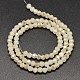 Faceted(32 Facets) Round Half Rainbow Plated Imitation Jade Electroplate Glass Beads Strands US-EGLA-J130-HR04-2