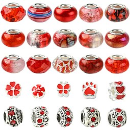 50Pcs Resin European Beads US-RESI-CJC0050-01C