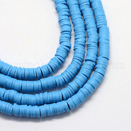 Eco-Friendly Handmade Polymer Clay Beads US-CLAY-R067-3.0mm-33-1