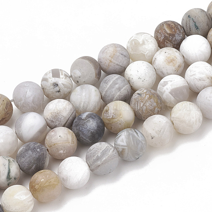 Natural Bamboo Leaf Agate Beads Strands US-G-T106-027-1