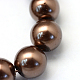 Baking Painted Pearlized Glass Pearl Round Bead Strands US-HY-Q003-10mm-52-3