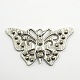 Scarf Accessories Alloy Rhinestone Butterfly Pendant Scarf Bail Sets US-DIY-X0094-5