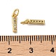 Brass Micro Pave Grade AAA Cubic Zirconia Charms US-ZIRC-P067-11G-I-NR-3