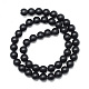 Synthetic Black Stone Bead Strands US-G-R345-8mm-38-2