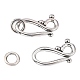 Tibetan Style Alloy Hook and Eye Clasps US-LF1277Y-NF-1