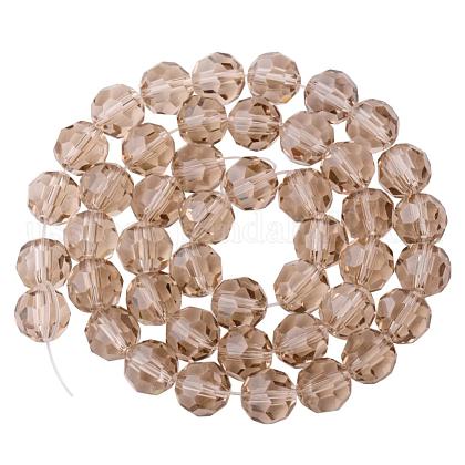 Faceted Round Imitation Austrian Crystal Bead Strands US-G-PH0004-29-1