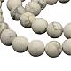 Synthetic Howlite Round Beads Strands US-G-PH0015-10mm-1