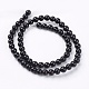 Natural Black Onyx Beads Strands US-G-H1567-6MM-2