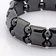 Magnetic Hematite Stretch Bracelets for Valentine's Day Gift US-BJEW-M066-08-2