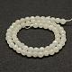 Faceted Natural White Jade Beads Strands US-G-F448-6mm-2
