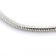 304 Stainless Steel European Style Round Snake Chains Bracelets US-STAS-J015-01-2