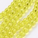 Spray Painted Crackle Glass Beads Strands US-CCG-Q001-6mm-04-1