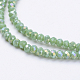 Electroplate Glass Beads Strands US-EGLA-R048-2mm-54-3