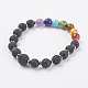 Natural & Synthetic Mixed Stone Stretch Bracelets US-BJEW-JB03531-2