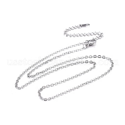 304 Stainless Steel Necklaces US-NJEW-E080-13P-01