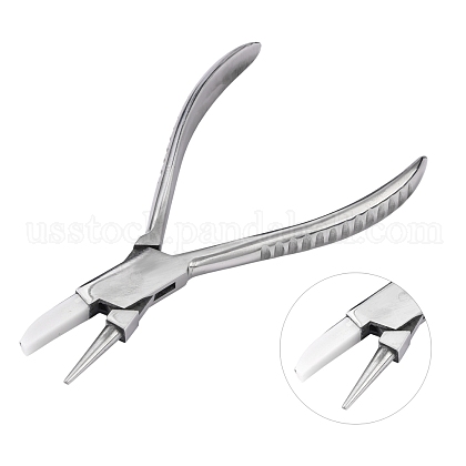 Steel Round Nose and Flat Nylon Jaw Pliers US-PT-Q006-02-1