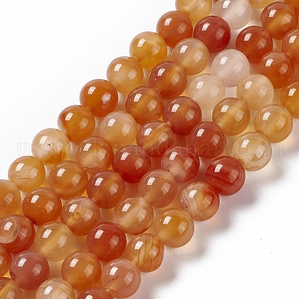 Natural Red Agate Beads Strands US-G-C011-01C-1