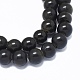 Natural Golden Sheen Obsidian Beads Strands US-G-L476-08-2