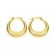 Brass Hoop Earrings US-EJEW-F250-03-G-1