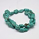 Dyed Nuggets Natural Howlite Beads Strands US-G-M139-11-A-2